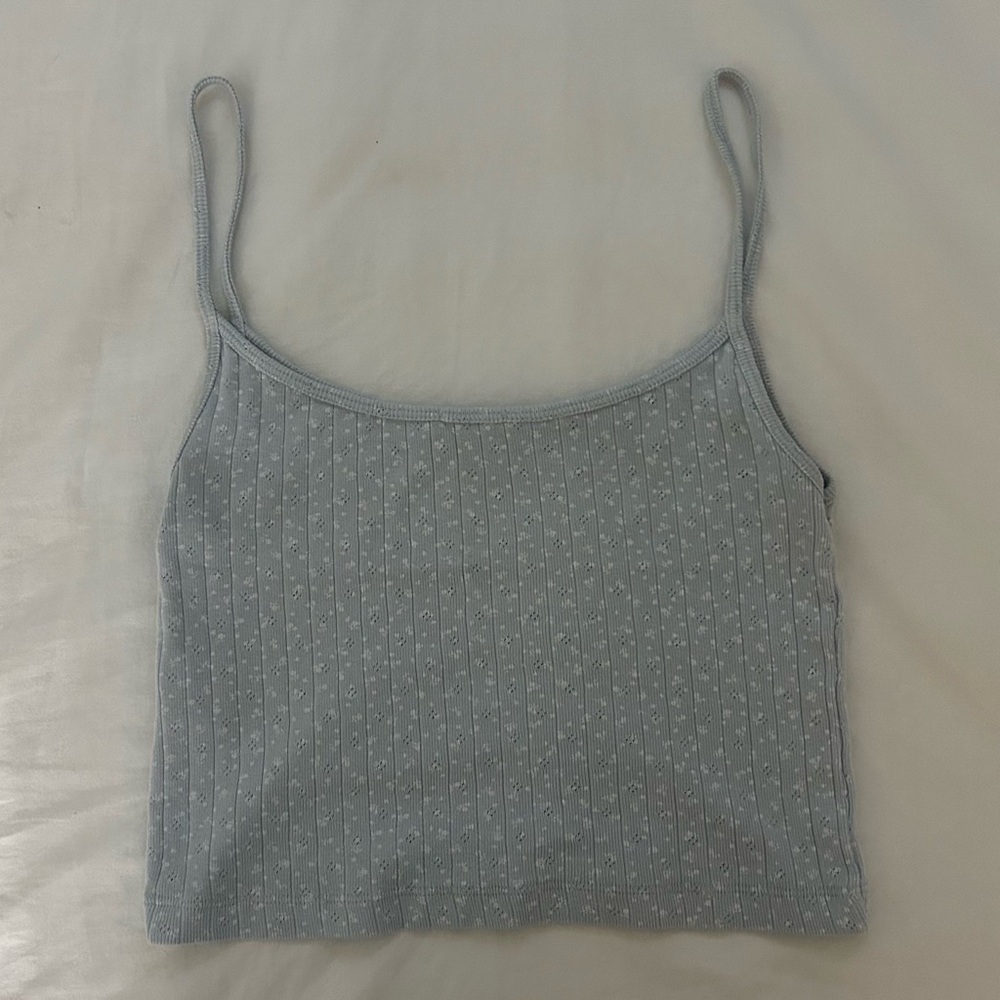 Brandy Melville Sky Blue Ribbed Camisole